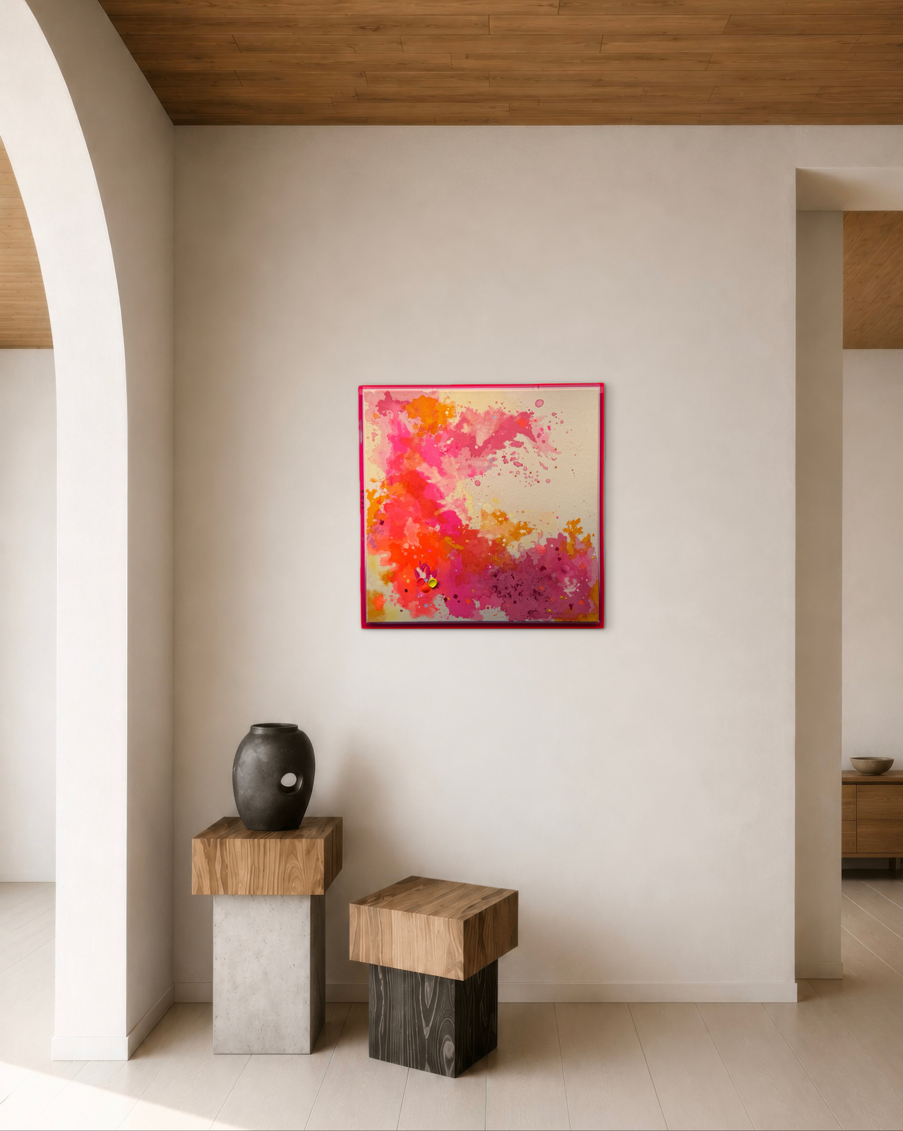 Akkorde - Schwebe, 2026, Acryl auf roher Baumwollleinwand, Ansicht 8
